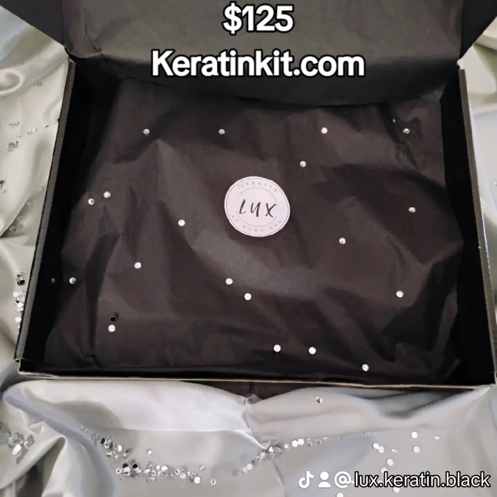 Professional strength keratin treatment kit by Lux Black Box
